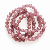 Facet Strawberry Quartz Bracelet 8mm Wholesale