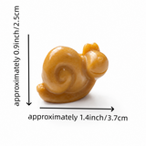 Multi-material handmade snail crystal carving Wholesale