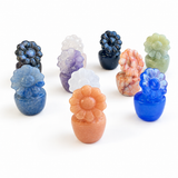 10PCS Multi-material Sunflower Crystal Carving Wholesale