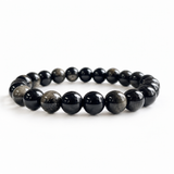 5Pcs 8mm Golden Obsidian Crystal Bracelet Wholesale