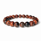 8mm Red Tiger Eye Crystal Bracelet Wholesale