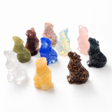 Multi-material handmade wolf crystal carving Wholesale