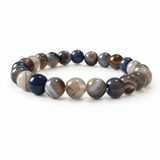 8mm Botswana Agate Crystal Bracelet Wholesale