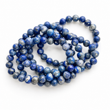 Facet Lapis Lazuli Bracelet 8mm Wholesale