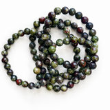 5Pcs 8mm Dragon Blood Crystal Bracelet Wholesale