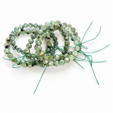 Facet Prehnite Bracelet 8mm Wholesale