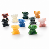 Multi-material Handmade Sitting Highland Cow Crystal Carving Wholesale
