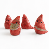 1PC Natural Red Jasper Humming Bird Crystal Carving