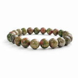 5Pcs 8mm Unakite Crystal Bracelet Wholesale