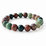 10mm India Moss Agate Crystal Bracelet Wholesale