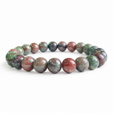 8mm Red Green Garnet Crystal Bracelet Wholesale