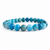 8mm Blue Apatite Crystal Bracelet Wholesale