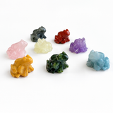 Multi-material handmade frog crystal carving Wholesale