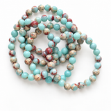5Pcs 8mm Shoushan Jade Crystal Bracelet Wholesale
