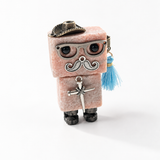 Multi-material Carved Crystal Punk Glass Buddy Small Statues Wholesale