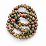 5Pcs 8mm Unakite Crystal Bracelet Wholesale