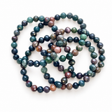 Facet Ocean Jasper Bracelet 8mm Wholesale