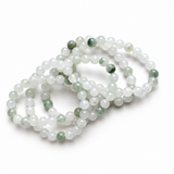 5Pcs 8mm Light Green Jade Crystal Bracelet Wholesale