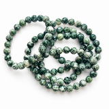 5Pcs 8mm Grass Jasper Crystal Bracelet Wholesale