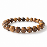 8mm Calligraphy Jasper Crystal Bracelet Wholesale