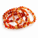 5PCS Light Carnelian Crystal Bracelet Wholesale