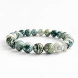 5Pcs Tree Moss Agate Crystal Bracelet Wholesale