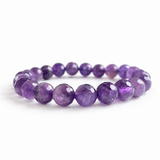 Facet Amethyst Bracelet 8mm Wholesale