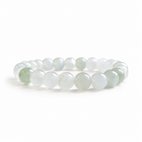 5Pcs 8mm Light Green Jade Crystal Bracelet Wholesale