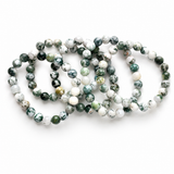 5Pcs Tree Moss Agate Crystal Bracelet Wholesale
