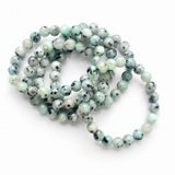 5Pcs 8mm Kiwi Jasper Crystal Bracelet Wholesale