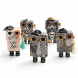 Multi-material Carved Crystal Punk Glass Buddy Small Statues Wholesale