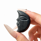 Random Multi-material Moon Face Crystal Carving Wholesale