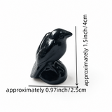 Multi-material handmade crow crystal carving Wholesale