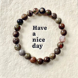 5PCS Money Agate Crystal Bracelet Wholesale