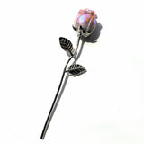 Beautiful Rose Flower Carving Wholesale Red Fire Quartz Clear Quartz Yellow Calcite