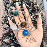 Tumbled Crystals Spider Ornament Handmade Alloy Spider Wholesale