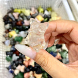 Multi-material Cute French Bulldog Crystal Carving Wholesale