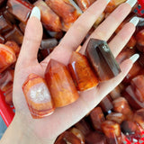 Beautiful Red Agate Plished Tower Point Crystal Wholesale