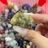 Multi-material Hippo Crystal Carving Wholesale