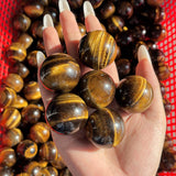 1.1in yellow tiger eye sphere ball