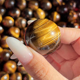 1.1in yellow tiger eye sphere ball