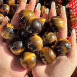 1.1in yellow tiger eye sphere ball