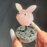 Multi-material Handmade Cute Flying Pig Car Spring Ornament Carving Wholesale