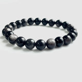 5PCS Sliver Obsidian Crystal Bracelet Wholesale
