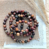 5PCS Red creek jasper Crystal Bracelet Wholesale