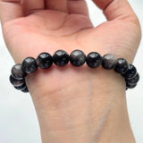 5PCS Sliver Obsidian Crystal Bracelet Wholesale