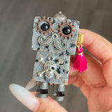 Multi-material Carved Crystal Punk Glass Buddy Small Statues Wholesale
