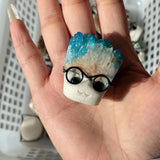 Aura Crystal Cluster Quartz Glass Buddy Hedgehog Wholesale