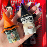 Multi-material Carved Crystal Wizard Glass Buddy Small Statues