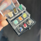 72PCS Crystal 3-layer Gemstone Box Wholesale